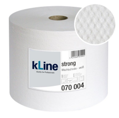 kLine Wischtuchrolle Strong 500 Blatt fusselfrei 40 x 38 cm Weiß