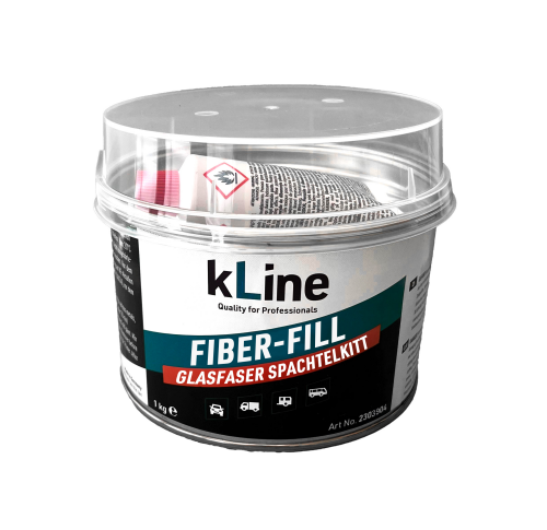 kLine FIBER-Fill Glasfaser Spachtelkitt 1 kg Dose Grün